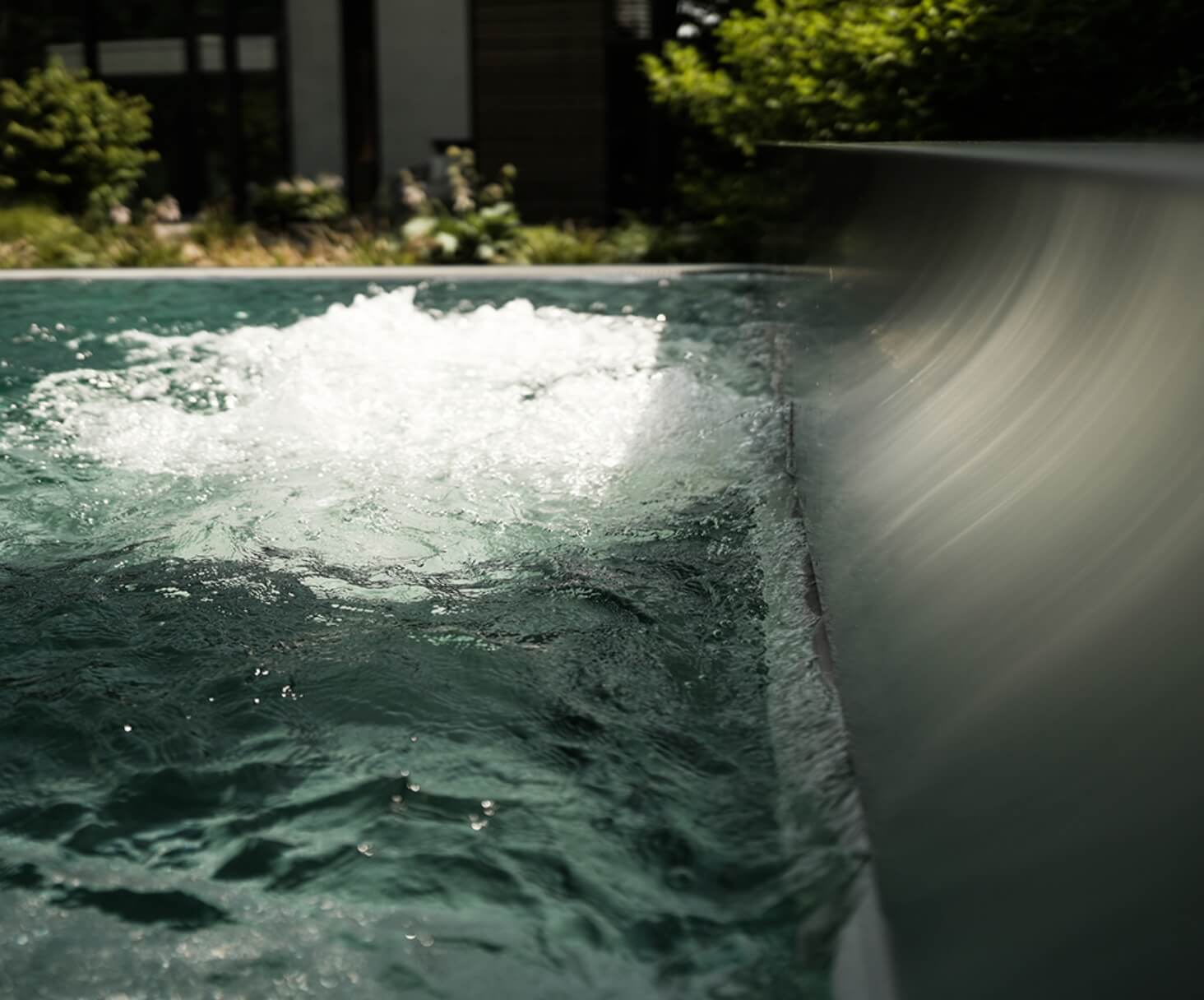 sprudelnder Whirlpool Nahaufnahme